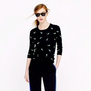 J Crew Tippi Whale Sweater Linen Size XS